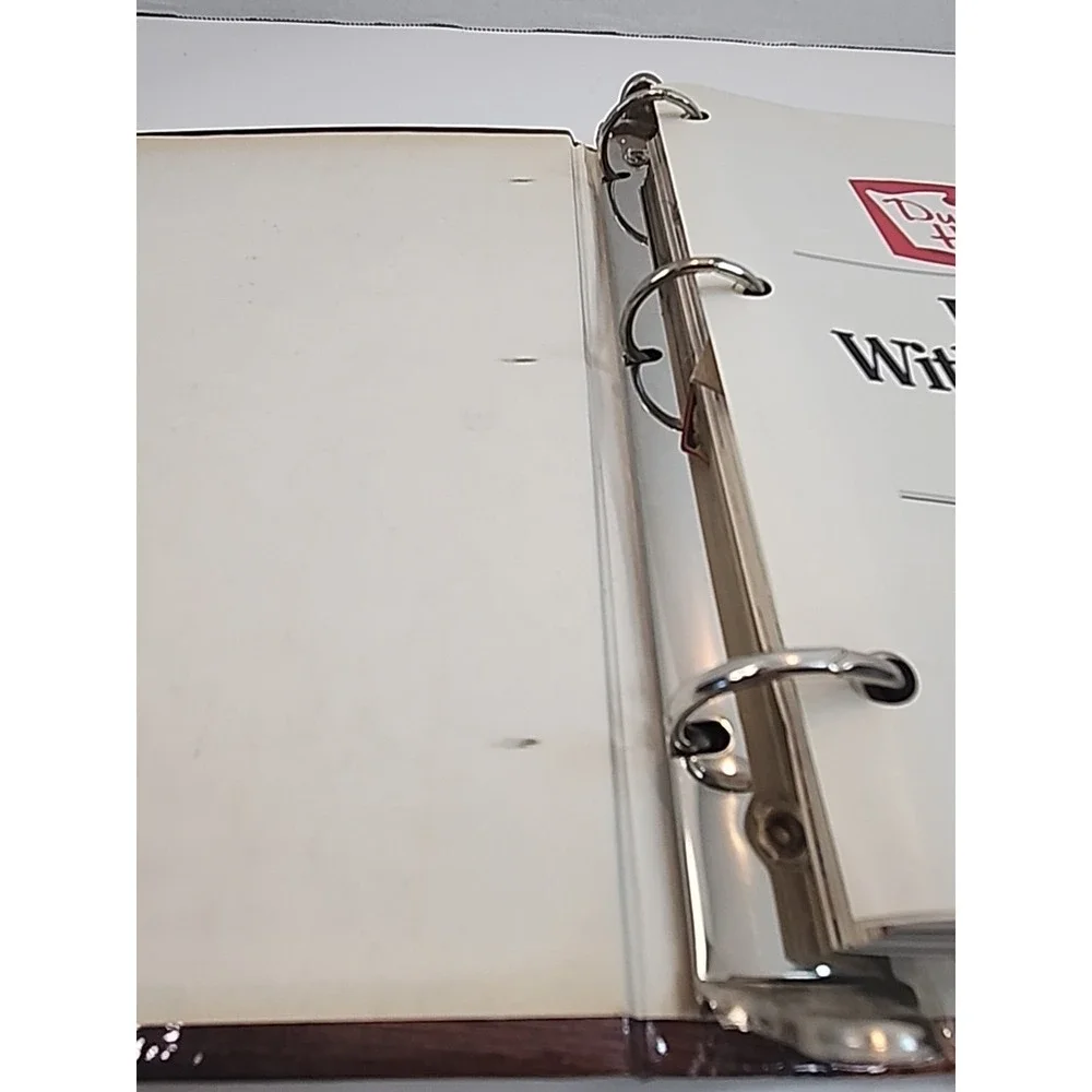 Vintage Duncan Hines BAKING WITH AMERICAN DASH‎ Cookbook 3 Ring Binder 1982